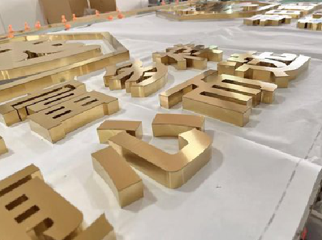 六盘水拉丝不锈钢字的特点。